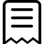 Receipt SVG Icon